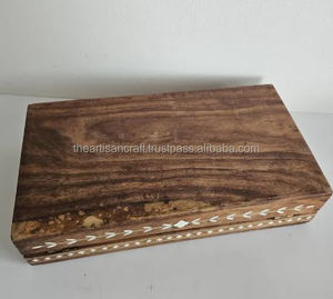 Cubierta de Caja de Pañuelos Ecológica con Incrustaciones de Nácar y Madera Hecha a Mano, Elegante Portapañuelos de Estilo Americano para el Hogar, Oficina y Baño - Product Image 5
