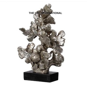 <b>Table</b> <b>Top</b> Abstract Sculpture Modern <b>Decorations</b> Ornament Marble Base Metal Desktop Sculpture in Gold Finished - Product Image 3