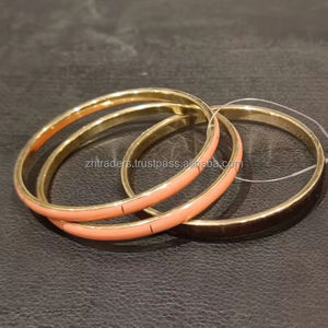 Ensemble de bracelets en laiton de luxe intemporel, faits à la main, ajustables, personnalisables, style moderne, bijoux tendance pour femmes - Product Image 1