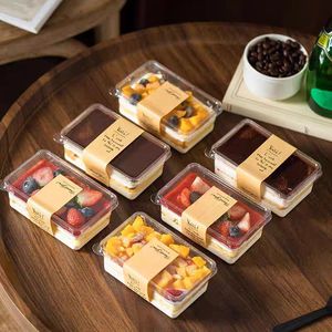 Wholesale Transparent Plastic Biscuit Cake Pastry <b>Dessert</b> Gift Container Box Packaging Mini Mousse Cake Mini Plastic <b>Boxes</b> - Product Image 3