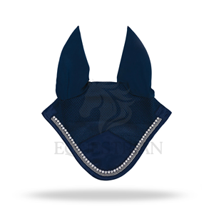 Cache-oreilles pour cheval personnalisé, voile anti-mouches équestre, protection des oreilles en maille et laine pour l'équitation, l'entraînement et la compétition - Product Image 1