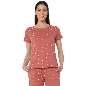 Conjunto de Pijamas para Mujer de Fábrica Directa, de Lujo, Tejido en Algodón, Elegante, Suave y Transpirable para Verano, Ropa de Dormir OEM - Product Image 2