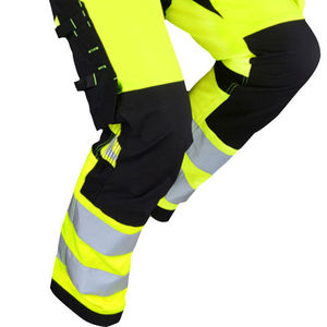 Hi Visibility <b>Work</b> <b>Pants</b> Men Polyester Reflective Safety <b>Cargo</b> <b>Pants</b> with Reinforced Knees and Stripes - Product Image 4