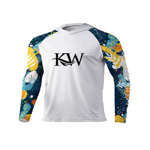 Sweat à capuche unisexe 2026 UPF50+ à séchage rapide avec impression par transfert thermique personnalisée, protection solaire, manches longues, pour la randonnée, le sport, la pêche et la chasse, 100 % coton - Product Image 2