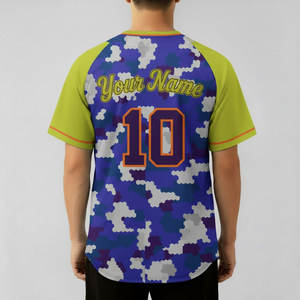 Maillots de baseball et de softball personnalisés en sublimation, tissu respirant 100% polyester, t-shirt à manches courtes, haut de softball - Product Image 2