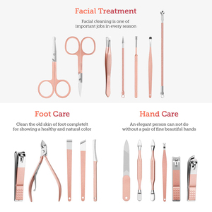 Juego Profesional de Manicura y Pedicura de 18 Piezas, Instrumentos de Acero Inoxidable, Certificación CE ISO, Marca Personalizable con Logotipo, Clásico - Product Image 2