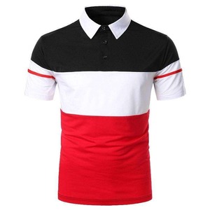Custom Logo Latest Design <b>3</b> Panel Casual Polo Shirts For Men High Quality Cotton/Polyester Standard Size Polo Collar T-Shirts - Product Image 1