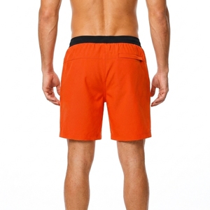 <b>Men's</b> <b>Orange</b> Board <b>Shorts</b> High Street Style 100% Cotton Canvas Solid Color Quick Dry Elastic Waist with Pockets Casual Swimwear - Product Image 2