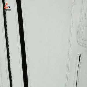 Veste de moto de haute qualité pour homme, design élégant avec poignets ajustables et fermeture éclair sur le devant - Product Image 6