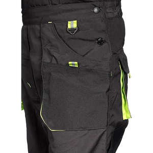 Salopette de sécurité fluorescente avec bandes réfléchissantes pour hommes – Vêtement de travail haute visibilité durable pour la construction - Product Image 6