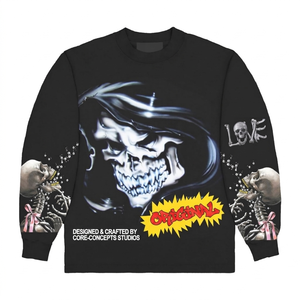 Streetwear shirt night scene graphic art print oversized fit soft cotton 100% cotton T-shirt for men loose fit printed - Product Image 5