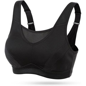 Soutien-gorge de sport athlétique en nylon et élasthanne, avec coussinets amovibles, extensible et absorbant les chocs, idéal pour le yoga et le fitness - Product Image 5