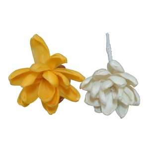 ตัวกระจายแสงทำจากไม้โซลาธรรมชาติทำด้วยมือพร้อมก้านไม้ทำจากฝ้ายก้านกกตัวกระจายลมสไตล์ฮาโลวีนสำหรับงานรับปริญญา - Product Image 2