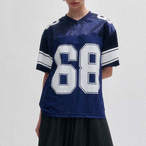 Camiseta Deportiva Personalizada con Transferencia Térmica, Transpirable, Antibacteriana, Anti-UV, para Fútbol, Hockey, Fútbol Americano, con Bordado, Malla, Estilo Crop, para Selección Nacional - Product Image 4