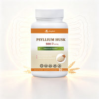 Capsules de Psyllium, Poudre de Psyllium pour la régularité digestive, soulagement de la constipation, fibres végétales naturelles