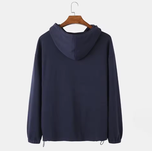 เสื้อฮู้ดดี้คุณภาพสูงสำหรับฤดูหนาว ผ้าฝ้ายฟลีซ 100% พิมพ์ลายดิจิทัล ระบายอากาศได้ดี มีกระเป๋าเสื้อ สำหรับผู้ชาย - Product Image 2