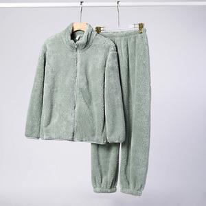 Pijamas de Felpa <span class=keywords><strong>Polar</strong></span> Súper Suaves para <span class=keywords><strong>Mujer</strong></span>, con Logotipo Personalizable, Cintura Elástica, Cierre de <span class=keywords><strong>Cremallera</strong></span>, Cálidas para Invierno, para el Hogar y Exteriores - Product Image 5