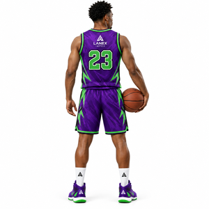 Ensembles d'uniformes de basket-ball personnalisés de qualité supérieure pour les équipes professionnelles, maillots et shorts de basket-ball respirants, vêtements de sport de qualité - Product Image 4