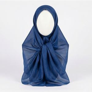 Écharpe longue classique en tissu écossais scintillant pour l'été, grande taille, légère et volumineuse, pour femme, douce, respirante, de qualité supérieure, élégante - Product Image 1