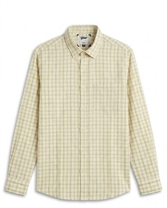 Camisa Casual de Hombre de Algodón a Cuadros de Manga Larga con Doble Botonadura, Cuello Vuelto, Transpirable, Tejida, para Verano - Product Image 4