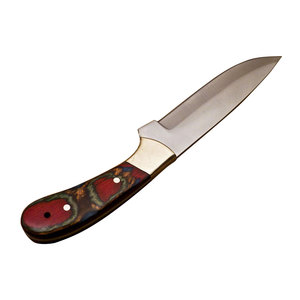 Couteau de survie multifonctionnel pour la nature sauvage, acier inoxydable, manche en bois coloré, pour le camping, le bushcraft, la chasse - OEM - Product Image 6