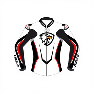 Chaqueta de Motociclismo Personalizada para Hombre, de Cuero Vacuno, para Carreras, con Protección de Nivel 2 CE |   Fabricante OEM Personalizado - Product Image 1