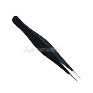 Pince à épiler de précision pour la beauté, les ongles, l'artisanat, le bricolage, en acier inoxydable, avec poignée antidérapante, pince à épiler de haute qualité - Product Image 4