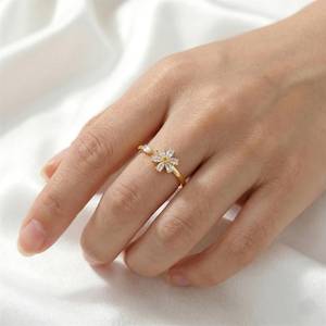 Bagues en zircon, argent sterling 925, bagues en pierres précieuses faites à la main, bijoux bohèmes élégants, bagues scintillantes, cadeau pour femmes - Product Image 2