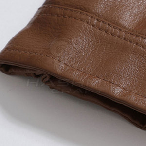 Veste d'hiver en cuir pour homme tendance avec fermeture éclair sur le devant et design moderne ajusté pour toutes les occasions - Product Image 5