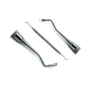 Cuchara Excavadora Dental de Alta Calidad de 19W, 2mm, Doble Extremo, de Acero Inoxidable, Instrumentos Quirúrgicos para Restauración y Eliminación de Caries - Product Image 1