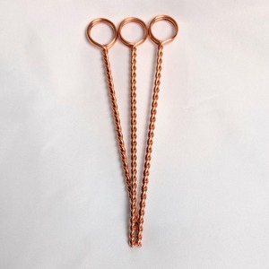 Varillas de cobre 100% reutilizables y aptas para electrocultivo, para estacas de plantas en cultivos de cobre, de fabricante y proveedor indio. - Product Image 1