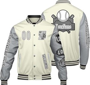 Chaqueta de Invierno Cálida y Cómoda para Hombre, Estilo Letterman, con Cuello Alto, Logotipo Frontal, Resistente al Viento, Transpirable, de Secado Rápido, Alta Calidad y Ecológica - Product Image 1