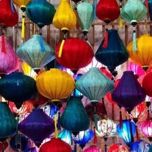 Wholesale Hoi An Lantern for Event Festival Decoration Coffee Shop Restaurant OEM Silk Satin Fabric Lantern - Product Image 4