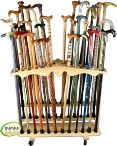 Soporte de bastón hermoso y de diseñador de calidad superior hecho de madera - Product Image 1