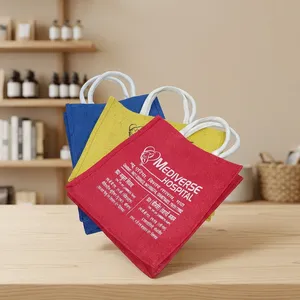 High Demand <b>Jute</b> <b>Bag</b> 16x14x5 Inch Large Reusable <b>Shopping</b> Tote <b>Bag</b> Eco Friendly Carry <b>Bag</b> for Grocery Retail and Daily Use - Product Image 2