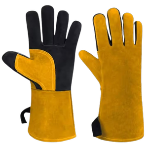 ถุงมือเชื่อมหนังวัวแท้แบบหนา ทนทาน ป้องกันไฟฟ้าสถิตย์ ได้รับมาตรฐาน CE สำหรับงานอุตสาหกรรม - Product Image 4