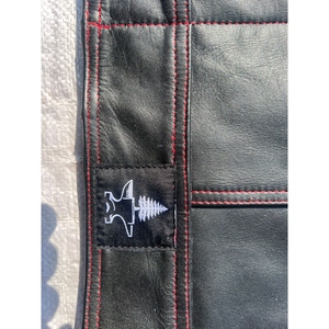 Men Genuine Leather Biker <b>Vest</b> With A Traditional Cut Designed For Everyday Riding Soft Sublimated Silk Inside Lining - Product Image 4