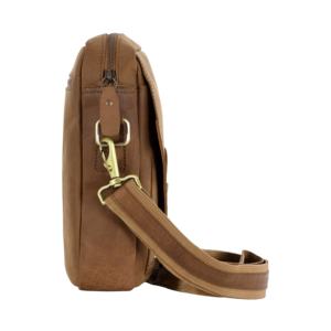 Bolso de Cuero Crazy Horse Color Bronceado Personalizado, Marca Privada OEM/ODM, Venta al Por Mayor, Estilo Minimalista para Viajes - Product Image 2