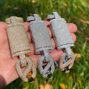 Bracelet Hip Hop en Diamant de Laboratoire VVS1 Taille Baguette, Bracelet Figaro Iced Out, Bracelet Cubain Style Rappeur - Product Image 6