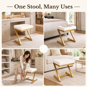 Otomana de Acero Inoxidable con Tapizado de Cuero PU, Mueble Moderno para Apartamento, Sala de Estar, Hotel, OEM, ODM - Product Image 5