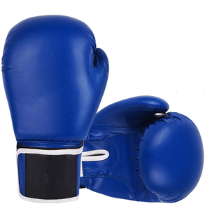 Gants de boxe professionnels en gros pour hommes et femmes, fermeture réglable, personnalisables, en cuir PU véritable, pour MMA et Kickboxing, avec logo personnalisé - Product Image 1
