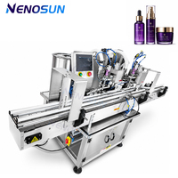 Machine de remplissage automatique NENOSUN à double buse de remplissage, pompe doseuse volumétrique servo pour sauces, sauces piquantes, confitures, beurre de cacahuète