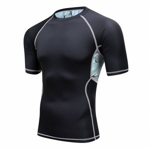 <b>Design</b> Your Own <b>Customize</b> Logo OEM Sublimation Printed Mma bjj Rash Guard <b>compression</b> <b>shirts</b> for mens Short Sleeve Rash Guard - Product Image 1