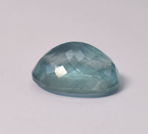 Aquamarine naturelle ovale 20 cts forme ovale 21X16.5X10mm, taille de bague et très belle, pour la fabrication de bijoux taille calibrée - Product Image 2