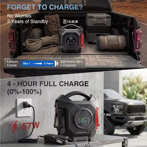 100% Startup Truck Jump Starter Heavy Duty,CAT797 <b>12V</b>/24V Smart Switching <b>Lithium</b> <b>Battery</b> Charger Booster Pack for Extreme - Product Image 2