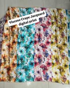 Crepe Jacquard Fabric GSM 75 Width 44 Make A Fancy Dress Suit OR Saree etc. - Product Image 5