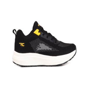 <b>Black</b> Trainers for <b>Men</b> Low Ankle Lace Up Running Footwear Breathable Athletic <b>Sneakers</b> Soft Cushioned - Product Image 2
