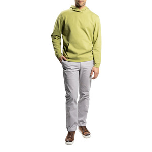 Sweat-shirt à capuche uni pour homme, en molleton de coton de qualité supérieure, style streetwear oversize avec poche kangourou, décontracté et doux - Product Image 3