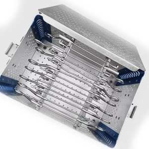 Juego de Pinzas para Artroscopia, Cirugía de Rodilla, 15 Piezas, Caja de Esterilización Azul, Instrumentos Ortopédicos de Acero Inoxidable, Manual, Certificado CE - Product Image 2