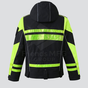 เทปสะท้อนแสงแบบมองเห็นได้ชัดเจน ANSI Class 1 โลโก้แบบกำหนดเอง สวมใส่สบาย ผ้าทนทานต่อสภาพอากาศ สำหรับงานประจำวัน เสื้อแจ็คเก็ต - Product Image 2